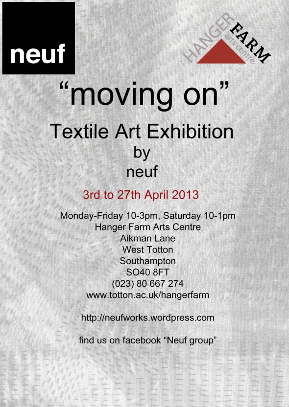 "details of neuf exhibition at Hanger Farm"